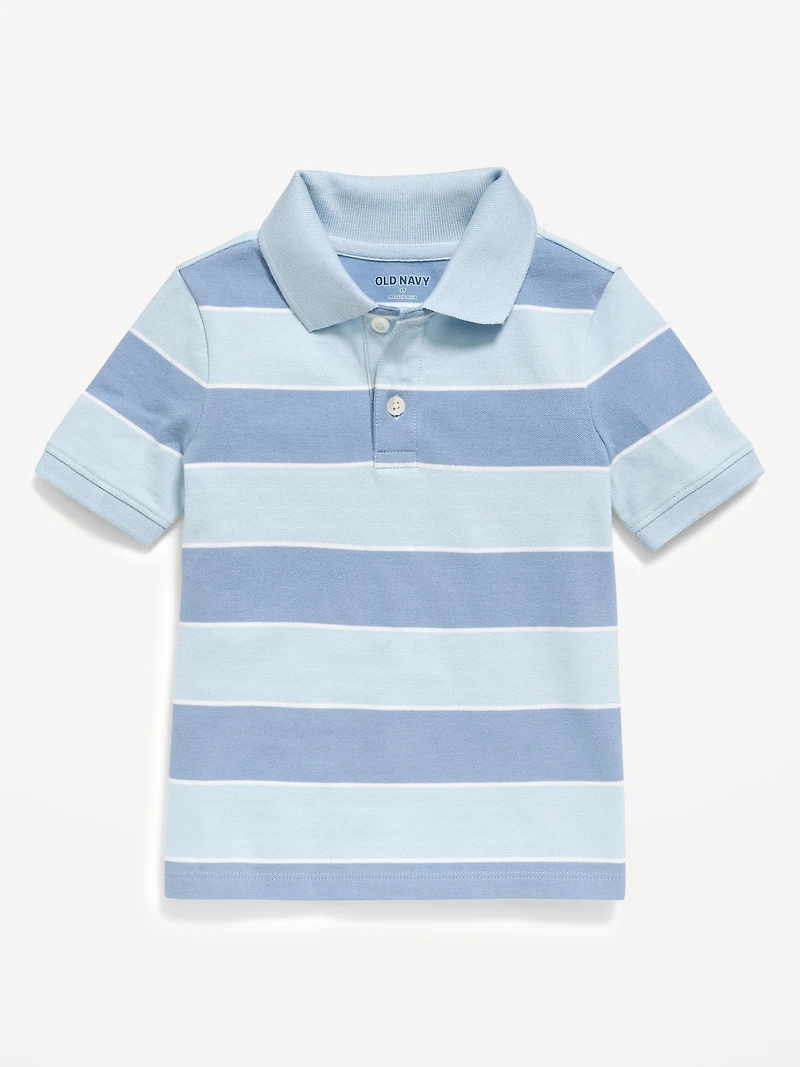 Short-Sleeve Pique Polo Shirt for Toddler Boys