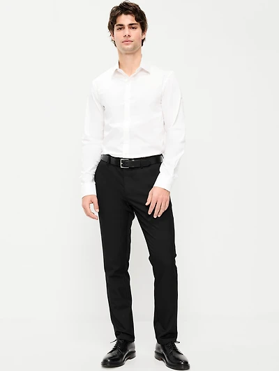 Slim-Fit Twill Dress Pants