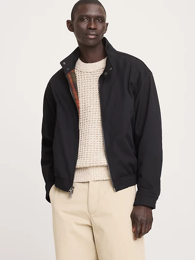 Cotton Twill Harrington Jacket