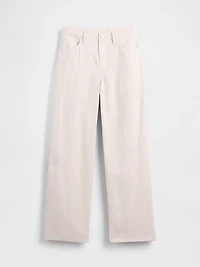 Linen-Cotton Wide-Leg Pants
