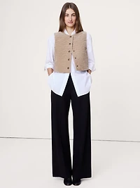 Quilted Velvet Vest