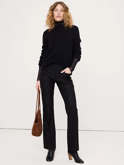 Mid-Rise Slim Bootcut Pant