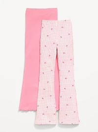 High-Waisted Flare Leggings 2-Pack for Girls