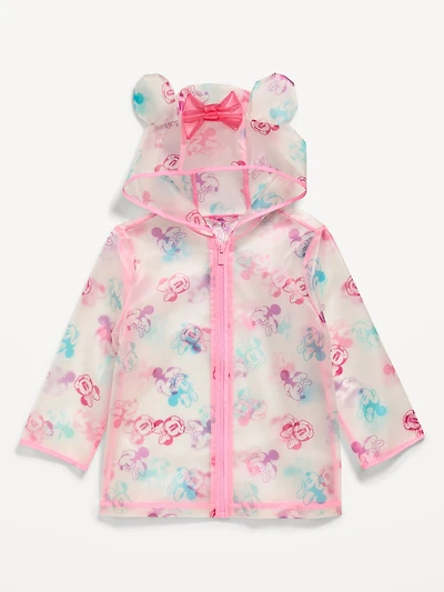 Disney© Minnie Mouse Clear Rain Jacket for Toddler Girls