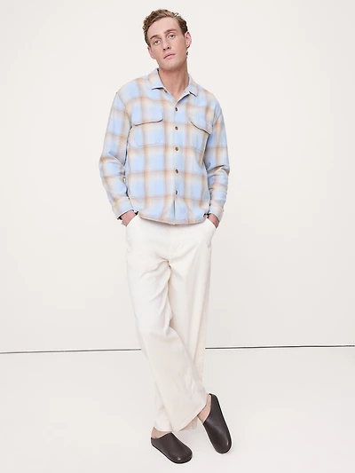 Loose Italian Linen-Cotton Pant