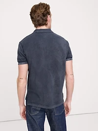 Sueded Cotton Pique Polo