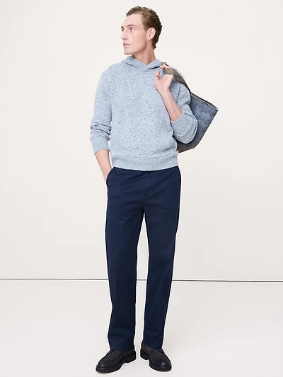 Cashmere-Cotton Sweater Hoodie