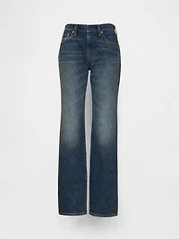 Mid Rise Rigid Relaxed Flare Jeans