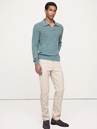 Slim Linen-Cotton Traveler Pant