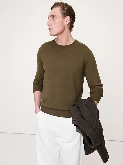 Cotton Crew-Neck Sweater