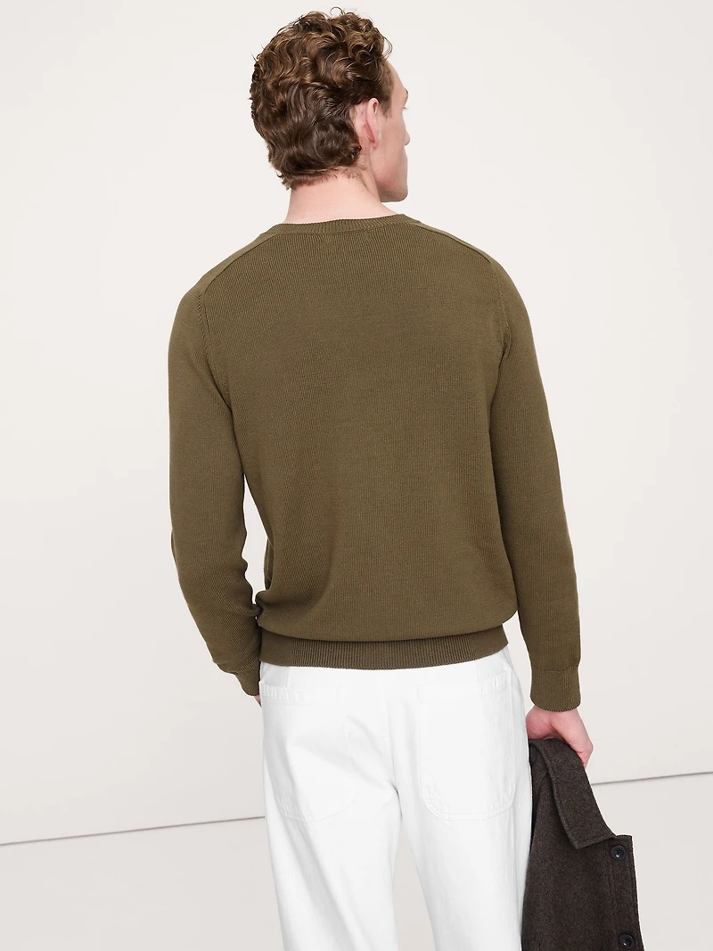 Cotton Crew-Neck Sweater