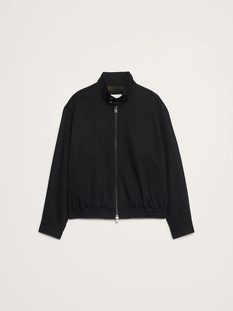 Cotton Twill Harrington Jacket