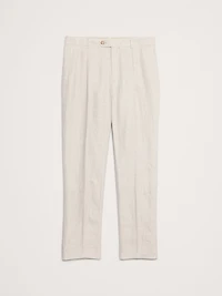 Slim Herringbone Linen Suit Pant