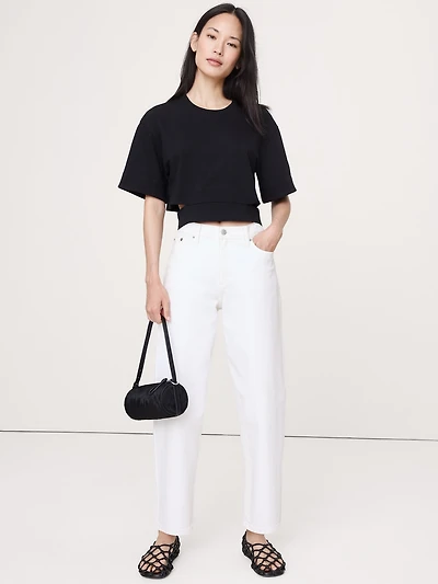 Vintage Cotton Utility Wrap Top