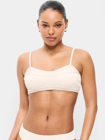 Ribbed Bra Bikini Swim Top