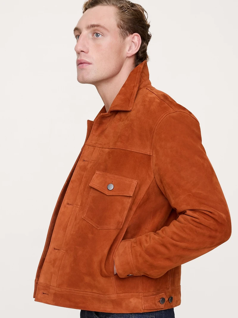 Suede Trucker Jacket