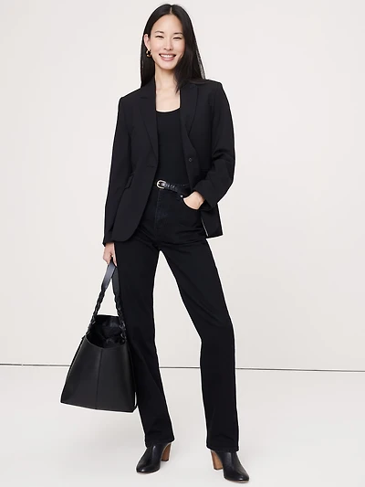 Slim Italian Lightweight Wool Blazer