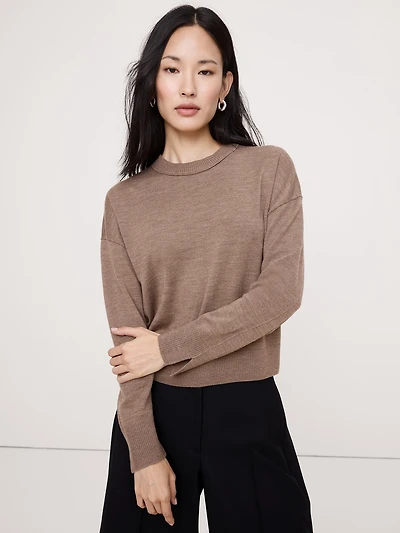 Oversized Merino Crew-Neck Sweater