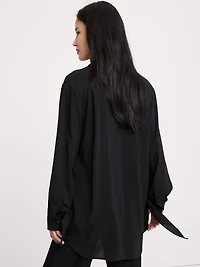 Georgette Tie-Cuff Shirt