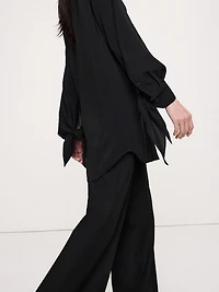 Georgette Tie-Cuff Shirt