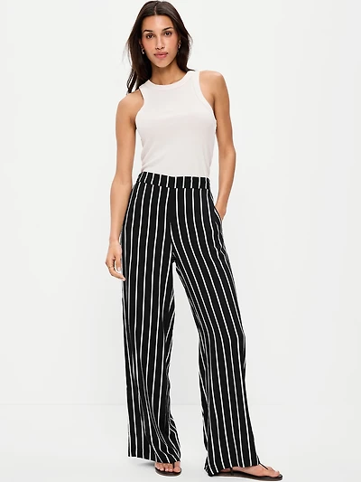 High-Waisted Playa Wide-Leg Pants