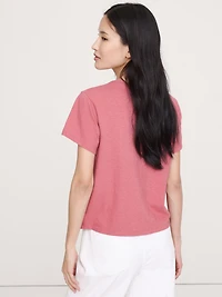 Cotton Slub Crew-Neck T-Shirt