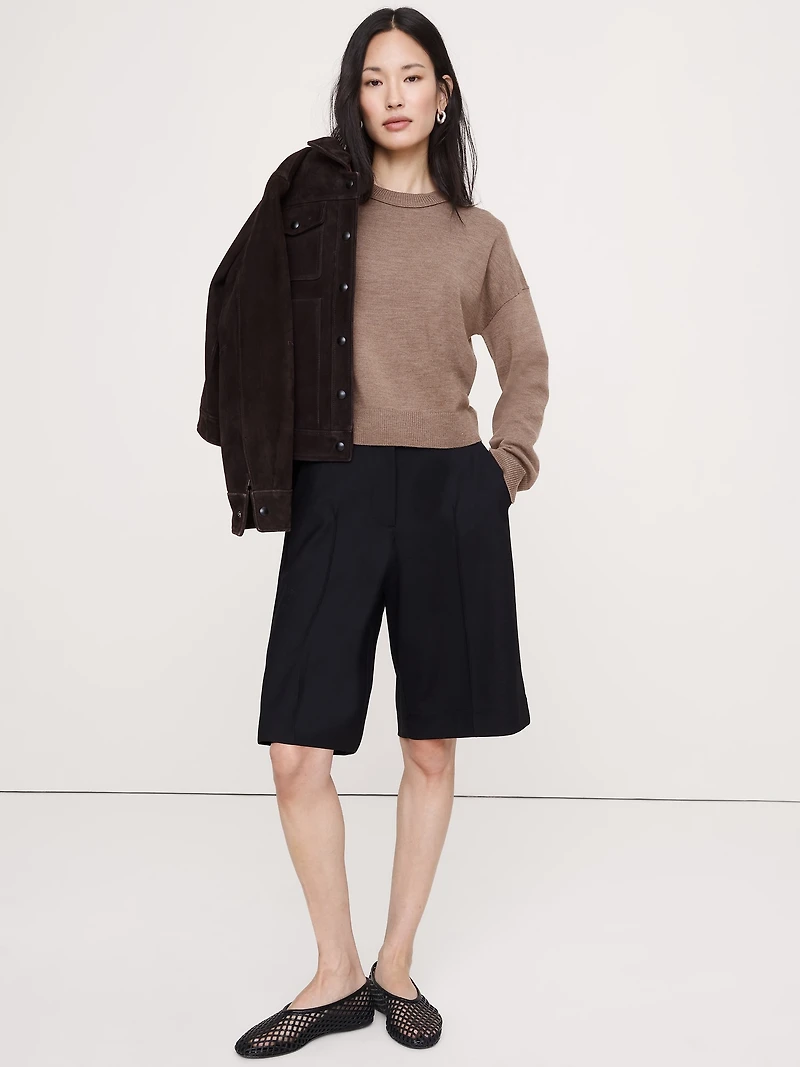 Oversized Merino Crew-Neck Sweater
