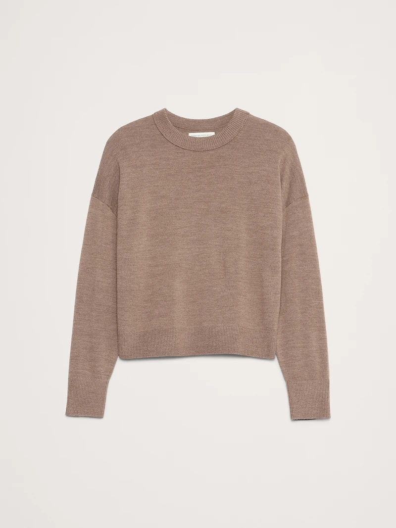 Oversized Merino Crew-Neck Sweater