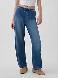 High Rise Easy Barrel Jeans