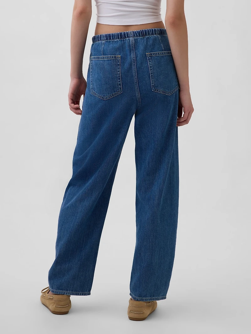 High Rise Easy Barrel Jeans
