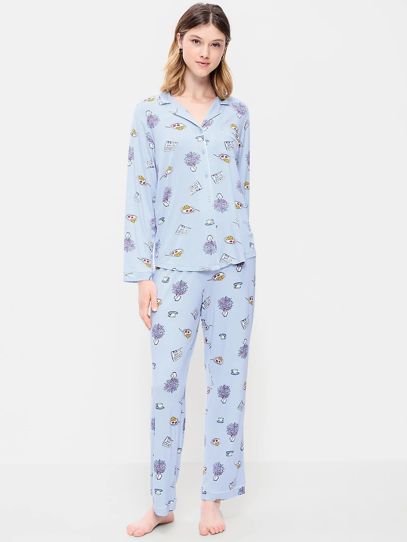 Sunday Sleep Knit Jersey Pant Set