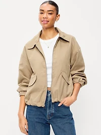 Full-Zip Harrington Jacket