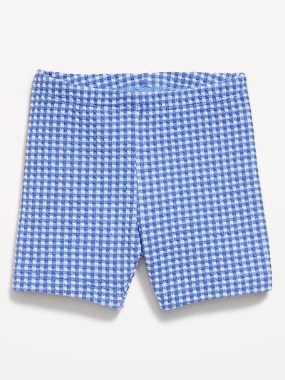 Textured Biker Shorts for Toddler Girls