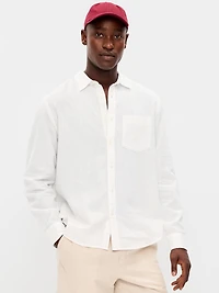 Classic Fit Linen-Blend Shirt