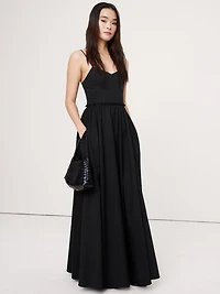 Soft Cotton Corset Maxi Dress