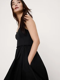 Soft Cotton Corset Maxi Dress