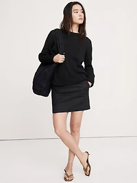 Cotton Tie-Back Sweater