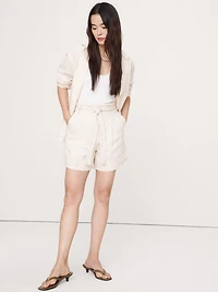 5" Linen Paperbag Short