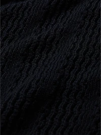 Cotton Zig-Zag Sweater Polo
