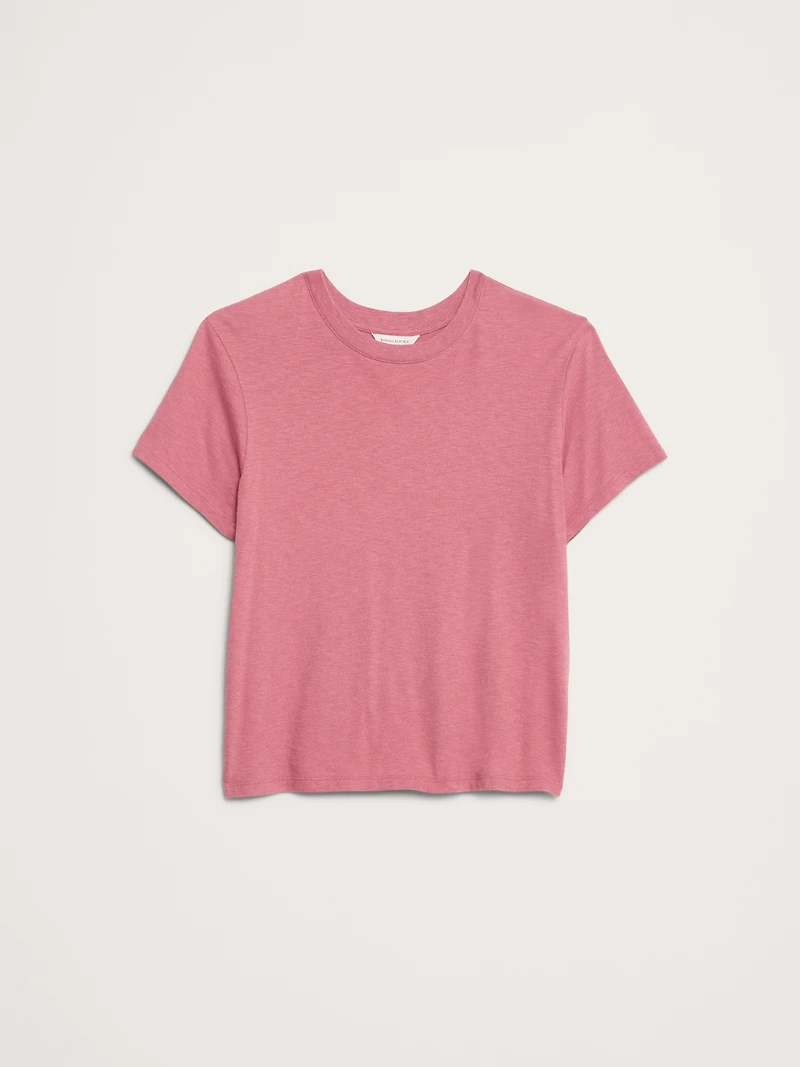 Cotton Slub Crew-Neck T-Shirt