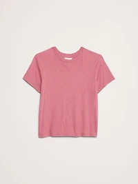 Cotton Slub Crew-Neck T-Shirt
