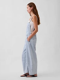 UltraSoft Denim Horseshoe Overalls