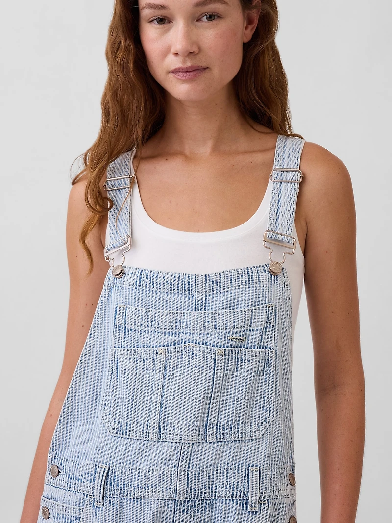 UltraSoft Denim Horseshoe Overalls