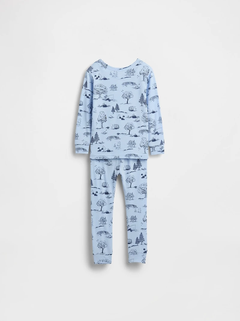 Pyjama en coton biologique brossé Winnie l’Ourson pour Bébé et Tout-petit