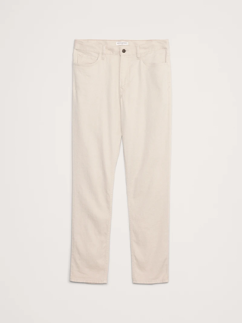 Slim Linen-Cotton Traveler Pant