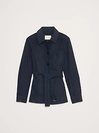 Cotton Canvas Shirt Jacket