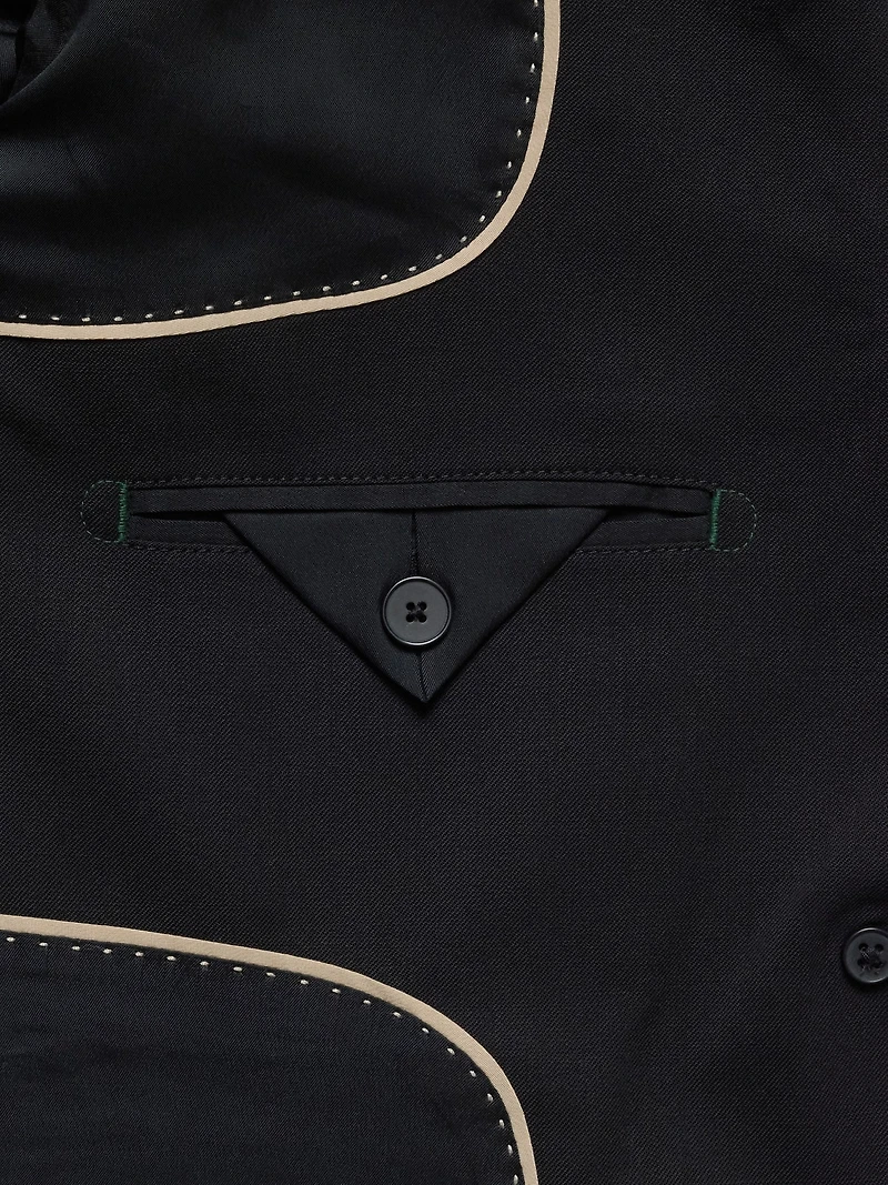 Slim Italian Lightweight Wool Blazer