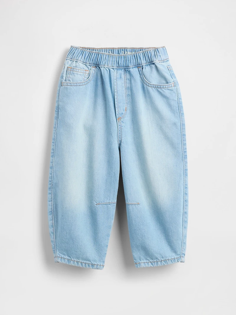 Jean coupe baril à taille élastique pour Bébé et Tout-petit