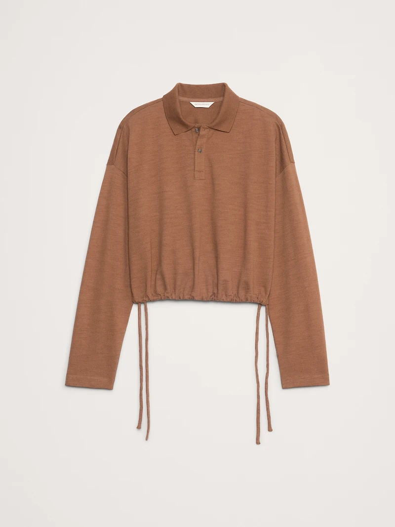 Heavy Cotton Slub Cropped Polo