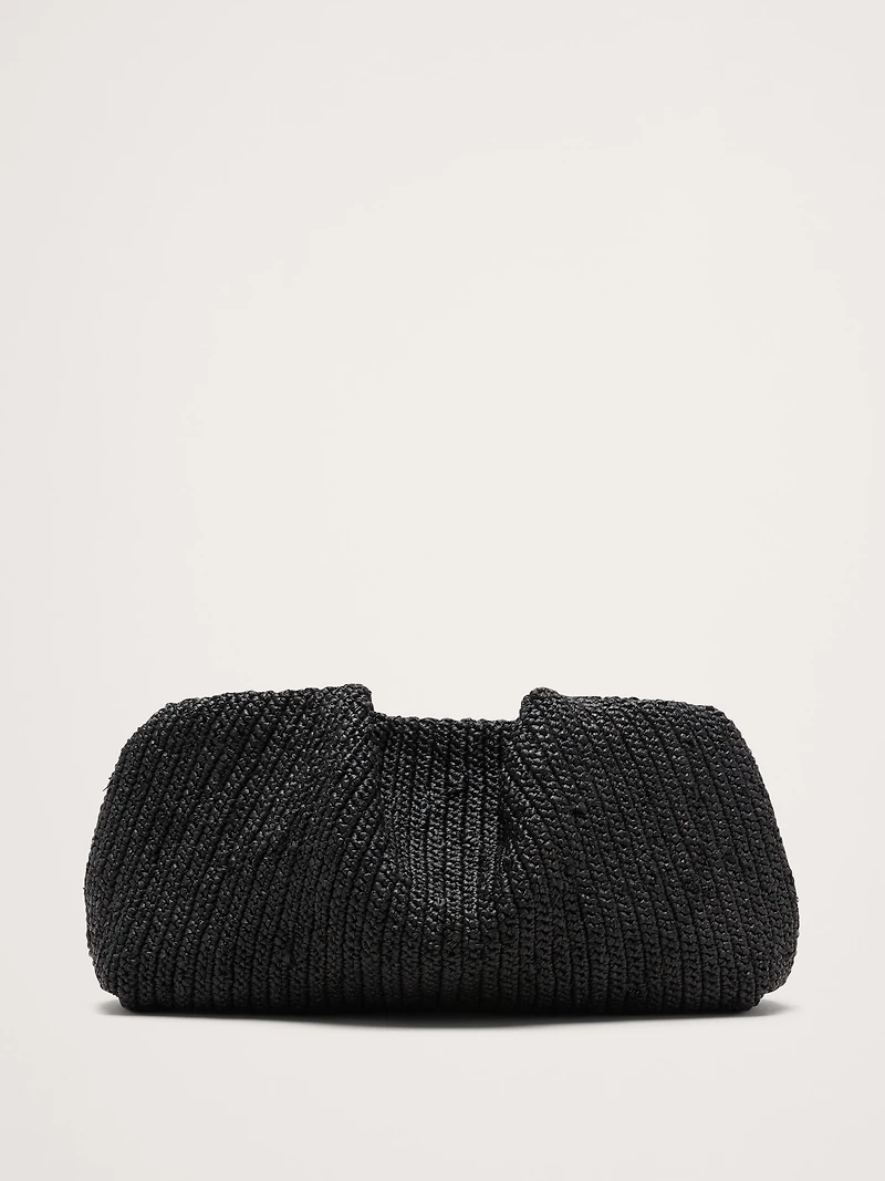 Raffia Clutch